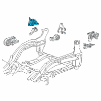 OEM 2013 Chevrolet Cruze Upper Transmission Mount Diagram - 13287955