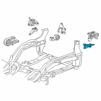 OEM 2011 Chevrolet Cruze Mount Bracket Diagram - 13248510