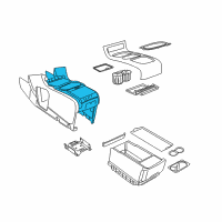 OEM 2014 Chrysler Town & Country Console-Floor Diagram - 1PC89BD1AH