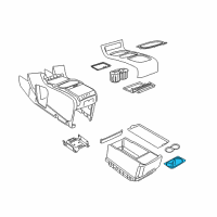 OEM 2020 Dodge Grand Caravan Mat-Console Diagram - 1VQ69DX9AA