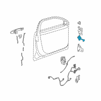 OEM 2011 Buick Lucerne Link Asm-Front Side Door Check Diagram - 25783006