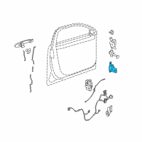 OEM Buick Lucerne Lower Hinge Diagram - 25765931