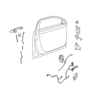 OEM 2010 Buick Lucerne Rod-Front Side Door Lock Cyl Diagram - 15779296