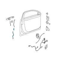 OEM Buick Lucerne Knob Asm-Front Side Door Locking Rod Diagram - 20853792