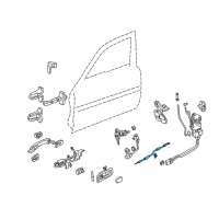 OEM 2001 Acura RL Cable, Front Door Inside Handle Diagram - 72131-SZ3-003