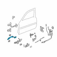 OEM 1996 Acura RL Handle, Passenger Side (Eucalyptus Green Pearl) Diagram - 72148-SZ3-003ZE