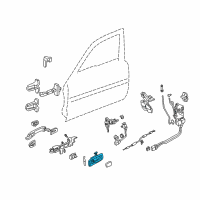 OEM Acura RL Case Set, Left Front Inside (Medium Taupe) Diagram - 72165-SZ3-003ZC