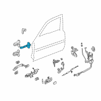 OEM 1999 Acura RL Checker, Driver Side Door Diagram - 72380-SZ3-003