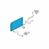 OEM 2008 Ford Escape Radiator Assembly Diagram - 6L8Z-8005-AA