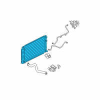 OEM 2005 Mercury Mariner Radiator Assembly Diagram - 6L8Z-8005-AA