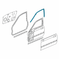 OEM 2000 Acura RL Sub-Seal, Right Front Door Diagram - 72325-SZ3-013