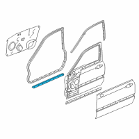 OEM 2000 Acura RL Seal, Front Door (Lower) Diagram - 72326-SZ3-003