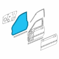 OEM 2000 Acura RL Weatherstrip, Right Front Door Diagram - 72310-SZ3-003