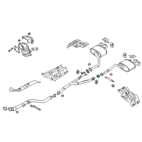 OEM Hyundai Veloster Gasket-Exhaust Pipe Diagram - 28751-1R000