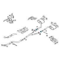 OEM Kia Niro Gasket-Exhaust Pipe Diagram - 287511R000