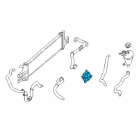 OEM 2018 Nissan Rogue Motor Assy-Sub, Cooling Diagram - 21580-4BC0A