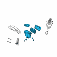 OEM 2007 Infiniti FX45 Air Cleaner Diagram - 16500-CL70B