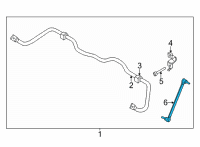 OEM 2020 Nissan Sentra Rod Assy-Connecting, Stabilizer Diagram - 54618-6LB0A