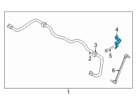 OEM 2022 Nissan Sentra CLAMP-STABILIZER, RH Diagram - 54614-6LB4A