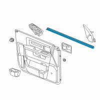 OEM 2010 Dodge Ram 3500 W/STRIP-Front Door Belt Inner Diagram - 55112373AK