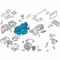 OEM BMW 760Li Distributor Housing, Air Conditioner Diagram - 64-11-9-241-196