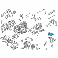 OEM 2012 BMW 550i GT xDrive Heater Core Diagram - 64119217992