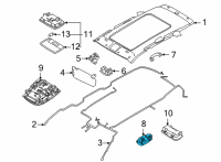 OEM 2021 Kia Sorento Lamp Assembly-Rear PERSO Diagram - 92870C1500GYT