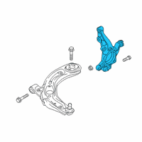 OEM 2016 Scion iA Knuckle Diagram - 43211-WB002