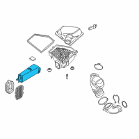 OEM BMW 330e Unfiltered Air Snorkel Diagram - 13-71-7-646-769