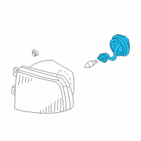 Genuine Ford Fog Light Cover diagram