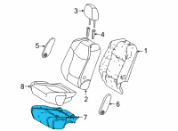 OEM 2022 Toyota Sienna Seat Cushion Pad Diagram - 79136-08050