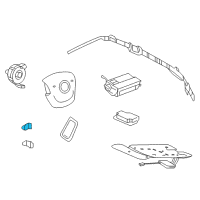 OEM 2015 Cadillac CTS Side Sensor Diagram - 13503838