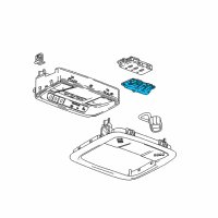 OEM 2019 Chevrolet Blazer Button Diagram - 23342171