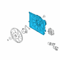 OEM 2016 Kia Forte5 SHROUD-Radiator Diagram - 25350A7000