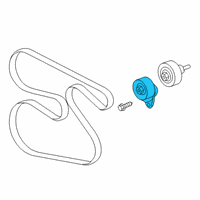 OEM Buick Serpentine Tensioner Diagram - 12647765