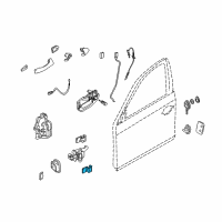 OEM 2007 BMW X3 Door Hinge, Bottom Right Diagram - 41-00-3-422-372