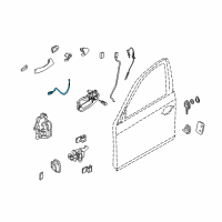 OEM BMW X3 Bowden Cable, Door Opener, Front Diagram - 51-20-3-330-985