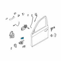 OEM 2007 BMW X3 Door Hinge, Top Left Diagram - 41-00-3-422-369