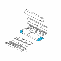 OEM 1997 Dodge Dakota Seat Cushion Pad Diagram - QS881AZAA