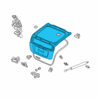 OEM Honda Insight Tailgate (DOT) Diagram - 68100-TM8-A70ZZ