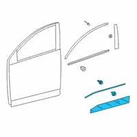 OEM 2021 Toyota RAV4 Prime Lower Molding Diagram - 75073-42050-C0