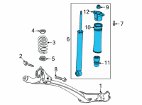 OEM Chevrolet Trailblazer Shock Diagram - 42757887