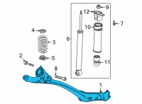 OEM 2022 Chevrolet Trailblazer Axle Beam Diagram - 42768401