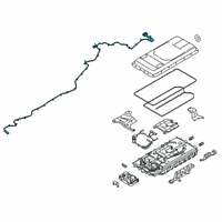 OEM Ford Police Interceptor Utility Positive Cable Diagram - L1MZ-14300-BA