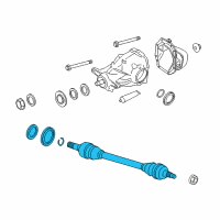 OEM 2013 BMW 535i GT Left Cv Axle Shaft Diagram - 33-20-7-577-507