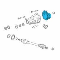OEM 2011 BMW 740Li Cover, Rear Diagram - 33-11-7-573-822