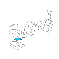 OEM Toyota Sequoia Seat Cushion Heater Diagram - 87510-0C010