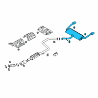 OEM 2021 Kia Forte Rear Muffler Assembly Diagram - 28710M7900