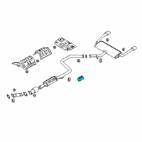 OEM 2022 Hyundai Santa Fe Clamp-Exhaust Pipe Diagram - 28641-C8600