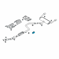 OEM 2014 Kia Forte5 Clamp-Exhaust Pipe Diagram - 28641C8600